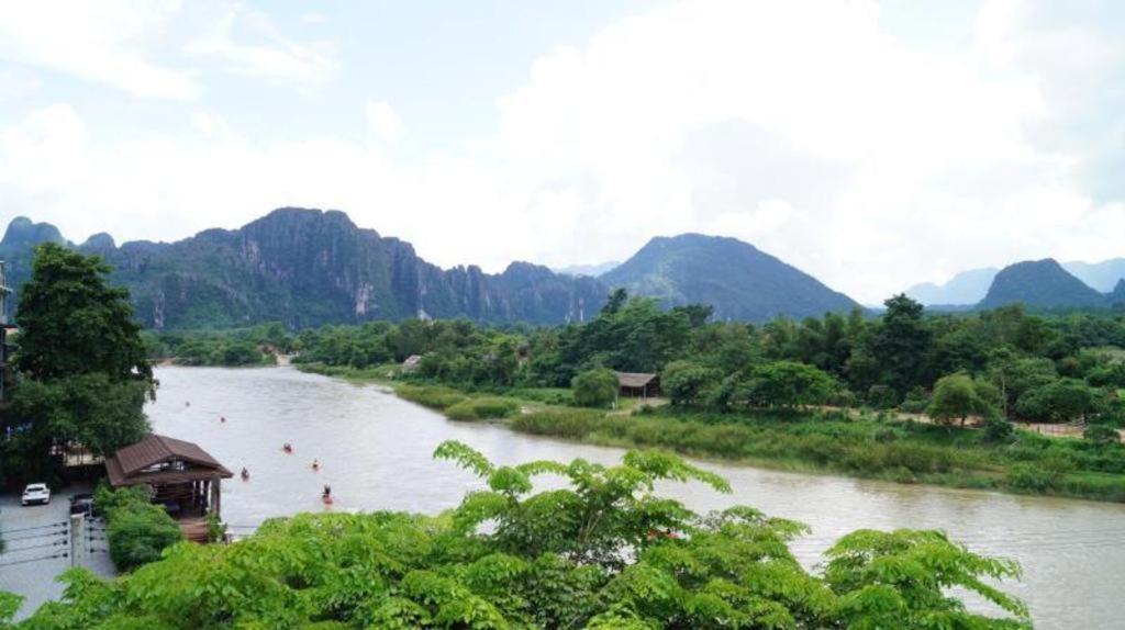 Vansana Hotel Vang Vieng Bagian luar foto