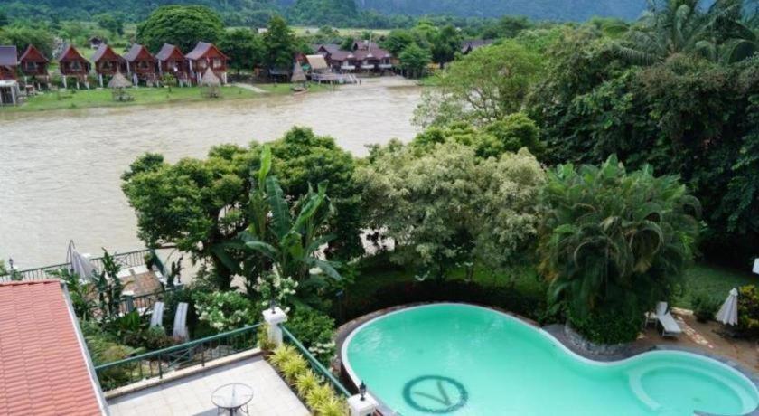 Vansana Hotel Vang Vieng Bagian luar foto