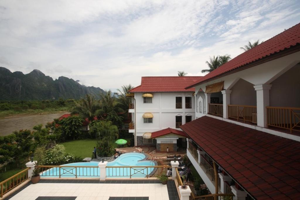 Vansana Hotel Vang Vieng Bagian luar foto
