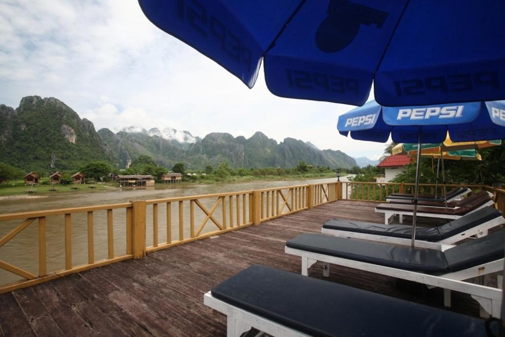 Vansana Hotel Vang Vieng Bagian luar foto