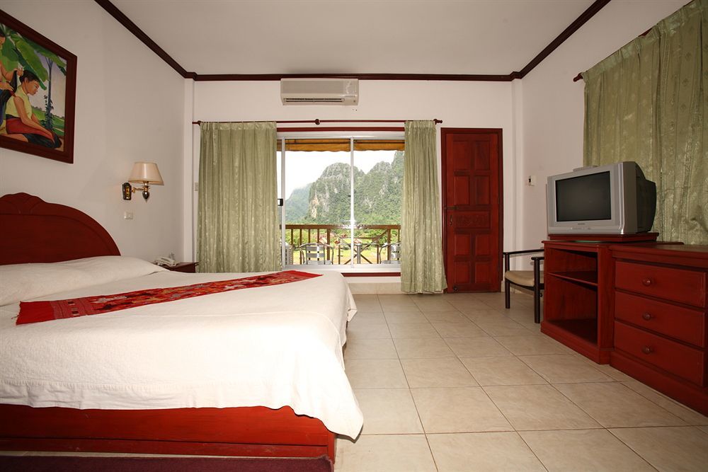 Vansana Hotel Vang Vieng Bagian luar foto